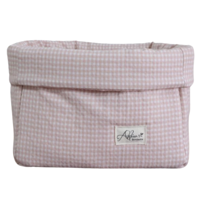 Cesta organizadora colección Vichy Rosa