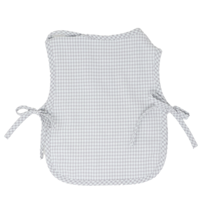 Babero Maxi Colección Vichy Gris