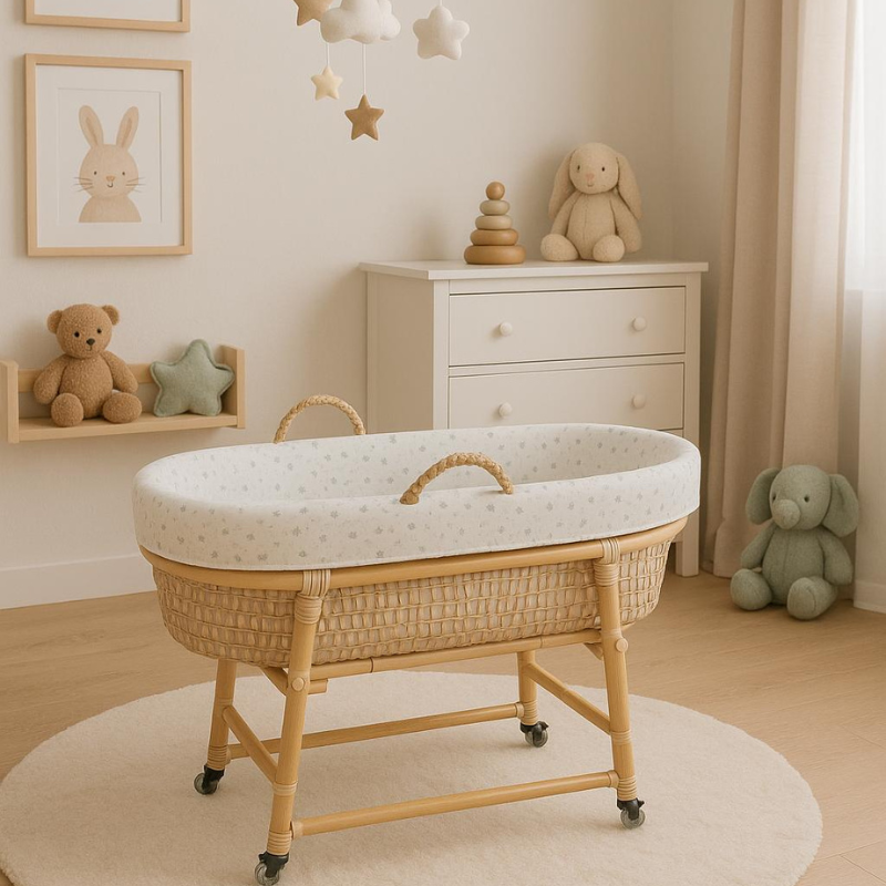 Moisés de Mimbre y Bambú Blanco - Imagen 4