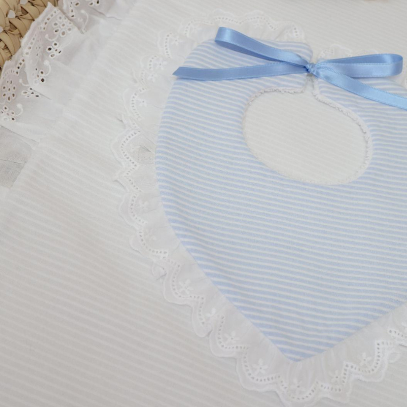Babero Luna Tira Bordada - Imagen 2