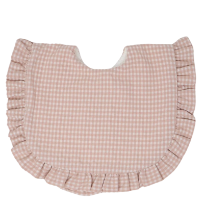 Babero Chip Colección Vichy Rosa