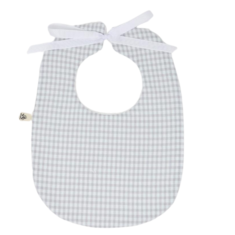 Babero Mini Colección Vichy Gris